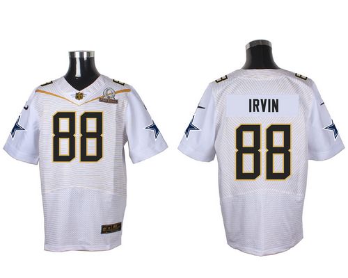 Nike Cowboys #88 Michael Irvin White 2016 Pro Bowl Men's Stitched NFL Elite Jersey